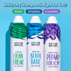 Not Your Mother's Clean Freak refreshing dry shampoo ingredients include barley and rice starch.