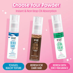 Not Your Mother's Clean Freak unscented dry shampoo suitable for all hair types