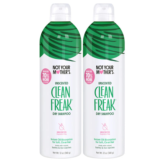Not Your Mother's Dry Shampoo spray applying to roots for instant lift
