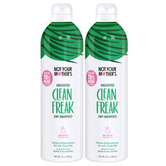 Not Your Mother's Dry Shampoo spray applying to roots for instant lift