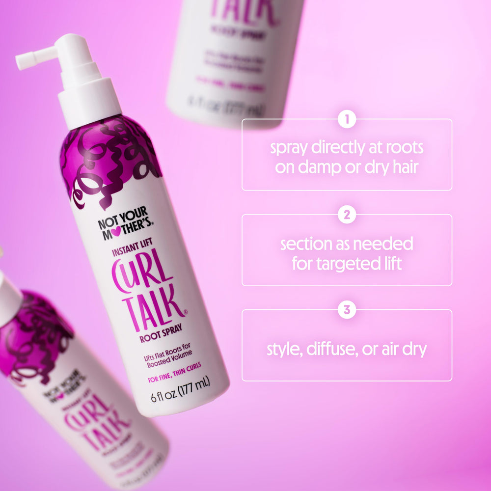 Not Your Mother's Curl Talk bottle close-up showing smooth foam texture
