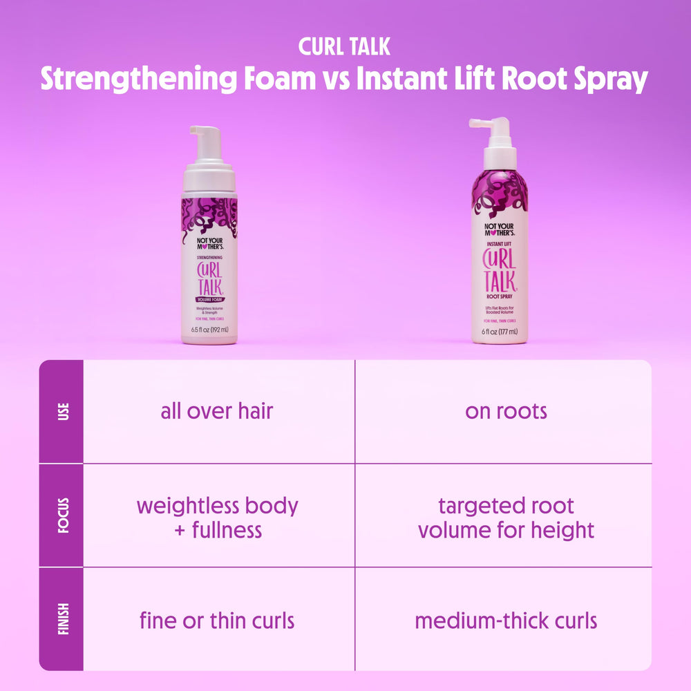 Not Your Mother's Curl Talk model with defined curls after use