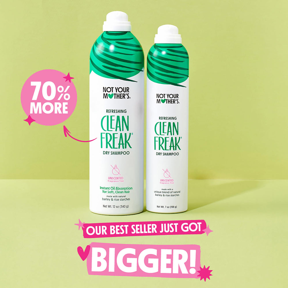 Not Your Mother's No-rinse dry shampoo applied to roots without water