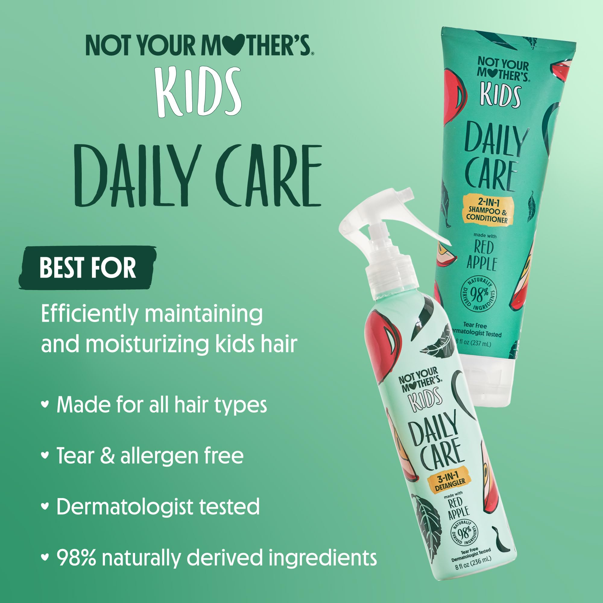 Not Your Mother's Kids detangler spray bottle mist for quick detangling and manageable hair.