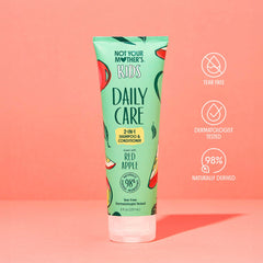 Icon on Not Your Mother's Kids packaging highlights 98% naturally-derived ingredients.