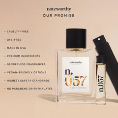 Noteworthy n057 tonka bean base adds creamy depth and lasting impression.