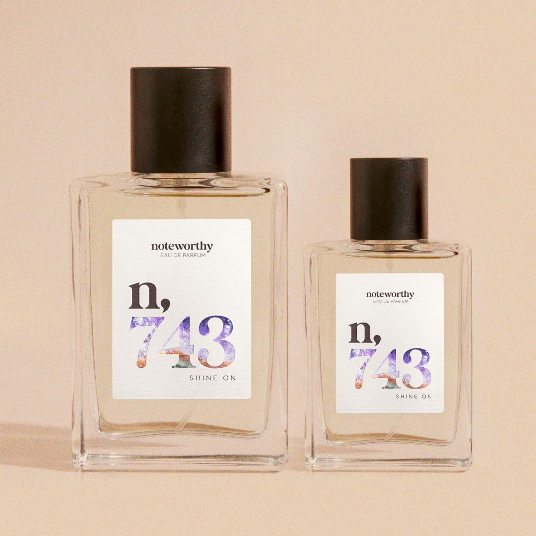 Noteworthy n,743 Shine On label gloss reflects refined character.