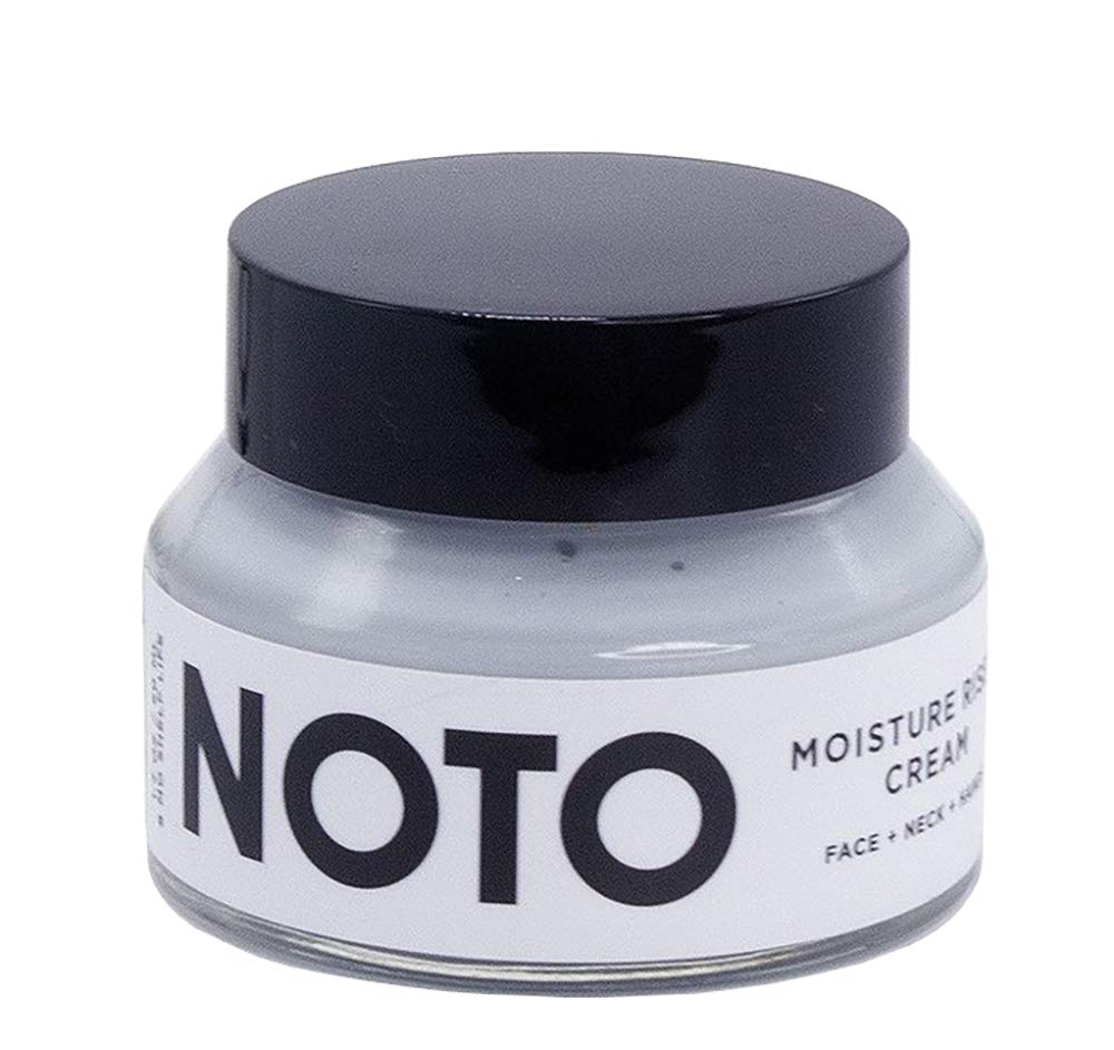 NOTO Botanics Natural Moisture Riser Cream bottle delivering lightweight hydration.