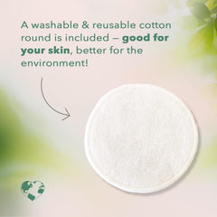 Nourish Organic washable cotton round ready for eco friendly cleansing
