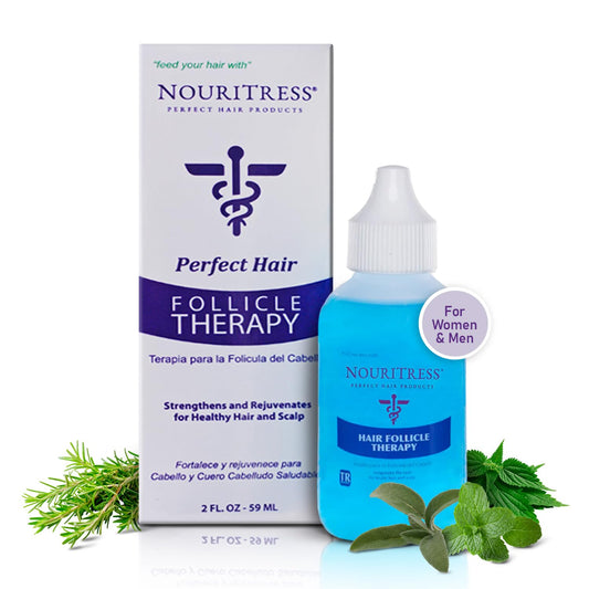 NouriTress Hair Follicle Therapy Serum bottle for targeted scalp care and fuller-looking hair
