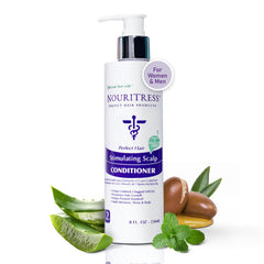 NouriTress Stimulating Scalp Conditioner bottle with peppermint boost for refreshed scalp