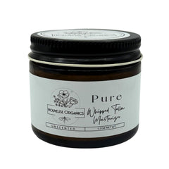 Nouvelise Pure Whipped Tallow Moisturizer bottle with unscented formula for sensitive skin.
