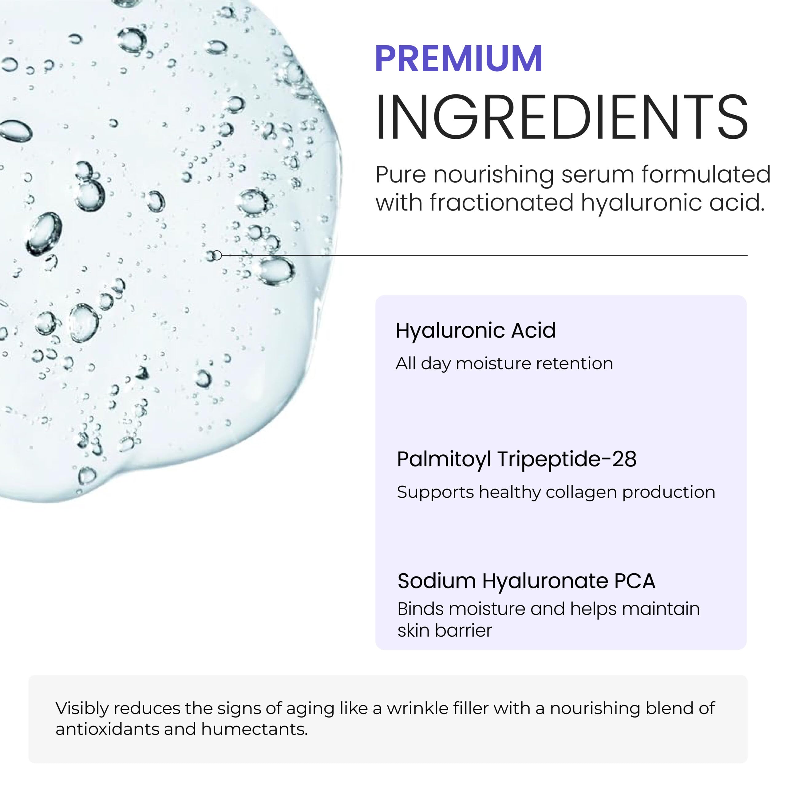 Nova Derm Institute serum on skin with breathable, non-greasy finish