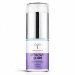 Nova Derm Institute lightweight serum bottle close-up for daily, non-greasy hydration
