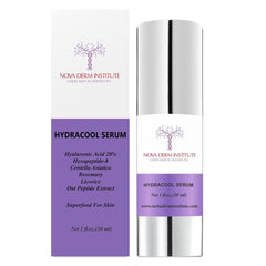 Nova Derm Institute bottle with label close-up emphasizing fragrance-free formula