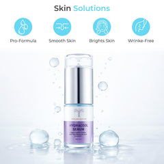 Nova Derm Institute serum texture swirl showing light, non-greasy finish for sensitive skin