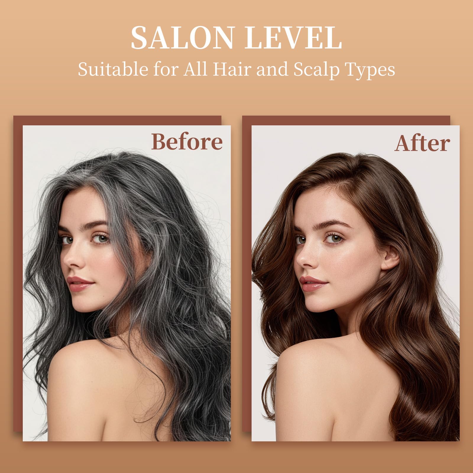 NOVA DYE shampoo foam lather demonstrates easy, mess-free application.