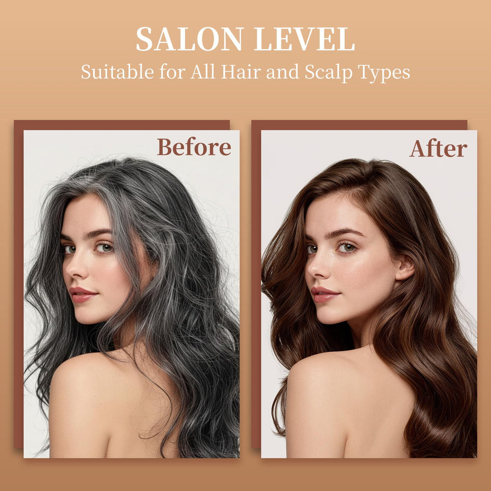 NOVA DYE shampoo foam lather demonstrates easy, mess-free application.