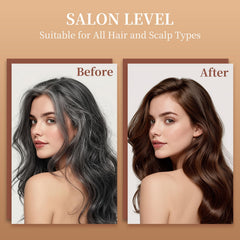 NOVA DYE shampoo foam lather demonstrates easy, mess-free application.