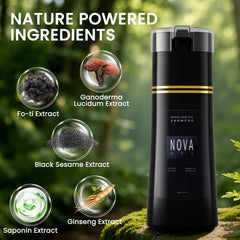 Nova DYE timer display with 15-20 minute development reminder.