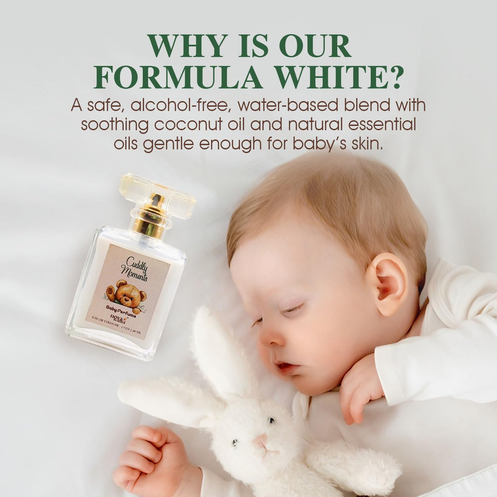 Nova Scents baby perfume application spray for easy, safe mist on baby skin.