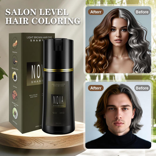 Nova Shampoo 3-in-1 coloring and care for at-home use.