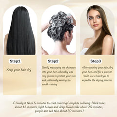 Nova Hair Dye Shampoo salon-like result at home saves time and money