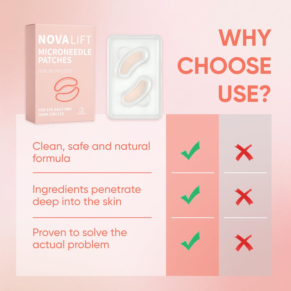 NOVALIFT Micro Eye Patches serum-dissolve action activating serum on skin
