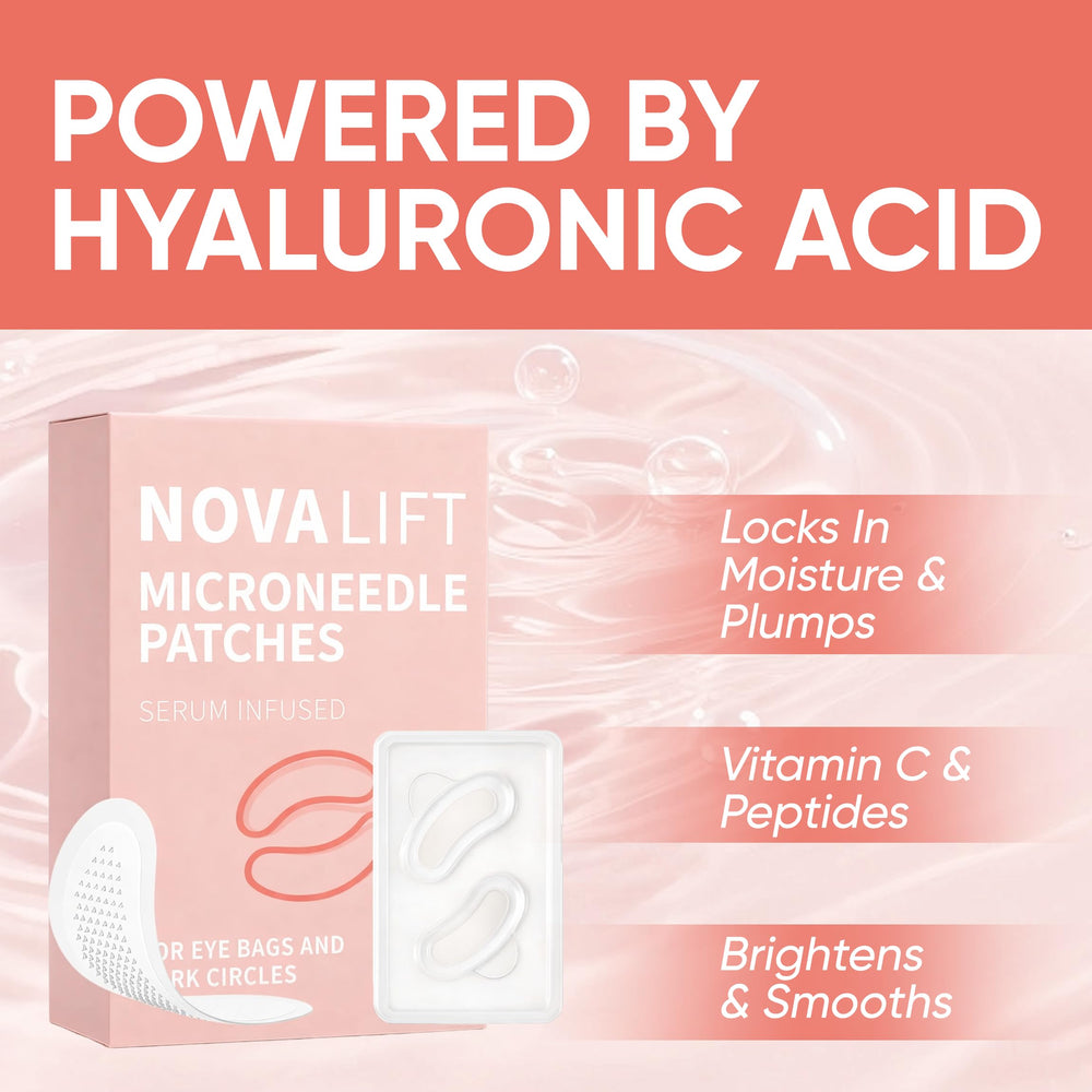 NOVALIFT Micro Eye Patches smoothing wrinkles and crow-feet for a smoother eye zone.