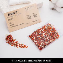 Novani 1440-piece Hyacinth Orange set ideal for nail art.