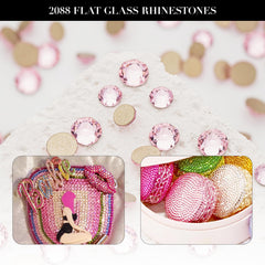 Novani flat-back rhinestones for crafts suitable for fabrics wood and plastic