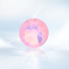Novani pink opal rhinestones with flat back for nail art embellishments and crafts