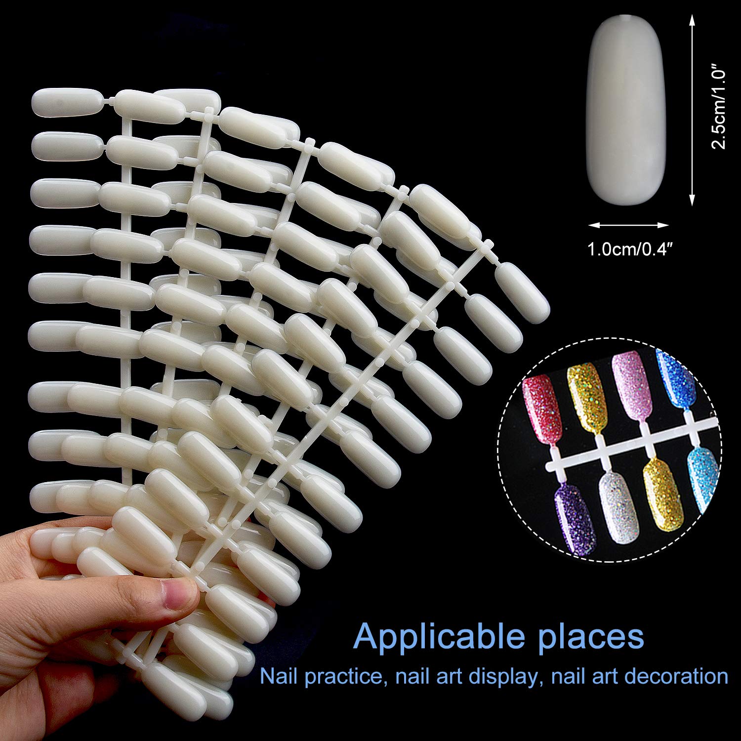 Noverlife durable fabric nail display enhances salon organization and color clarity.