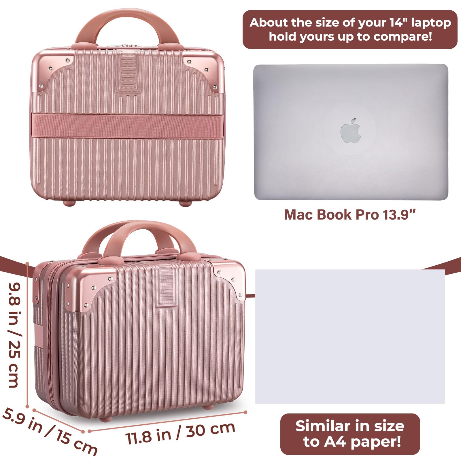 Noverlife makeup case open zipper show interior compartments, organized storage solutions.
