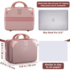 Noverlife makeup case open zipper show interior compartments, organized storage solutions.