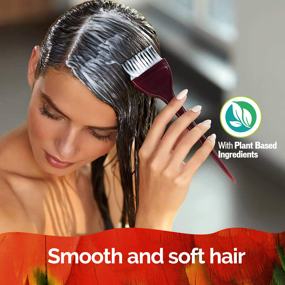 NOVEX Brazilian Keratin conditioner bottle smooths and softens hair.
