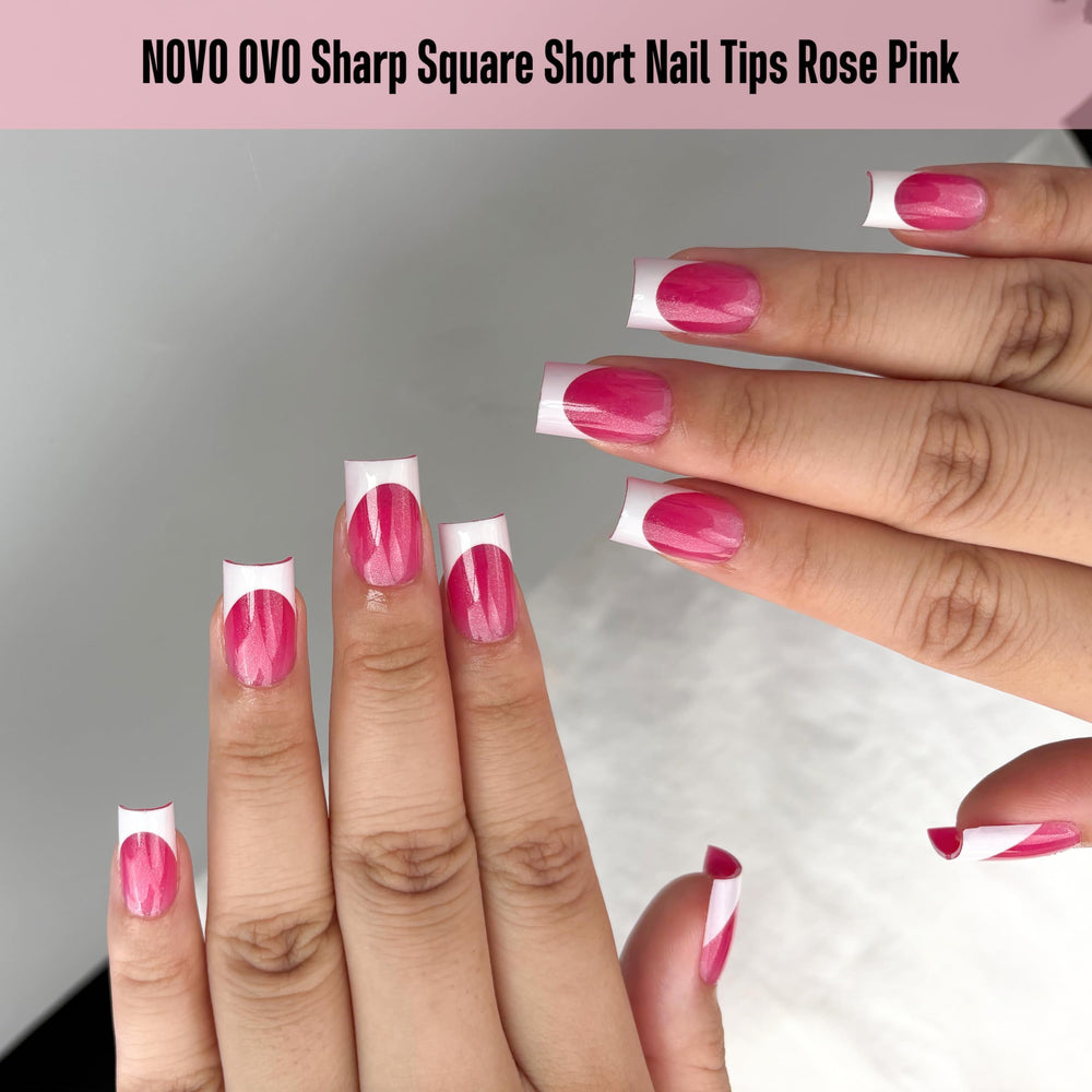 NOVO OVO 15-size nail tips kit fits a wide range of nails.