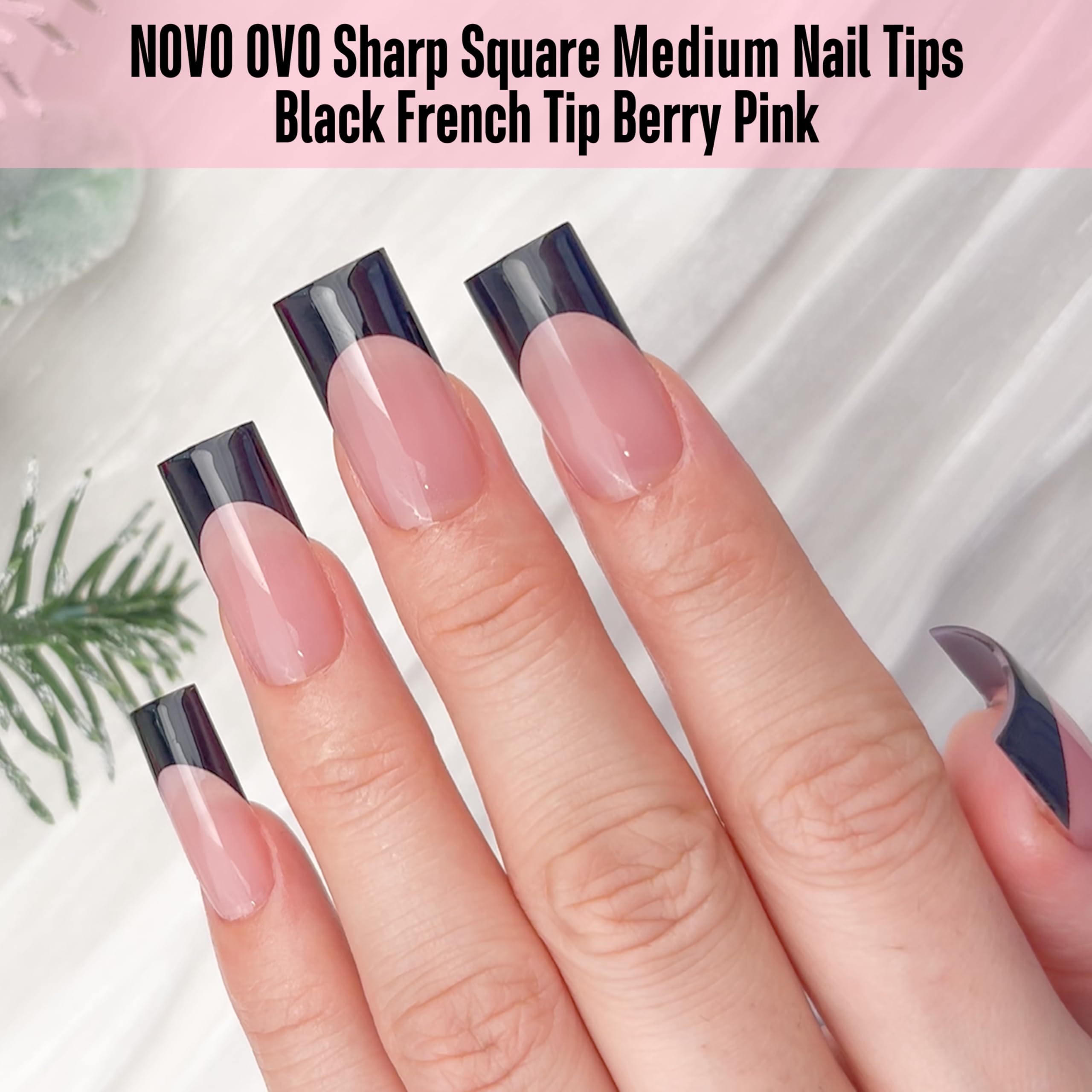 NOVO OVO 15 sizes nail tips range for a snug fit