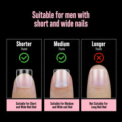 NOVO OVO 16-size collection helps fit wide or narrow nails with precise sizing.