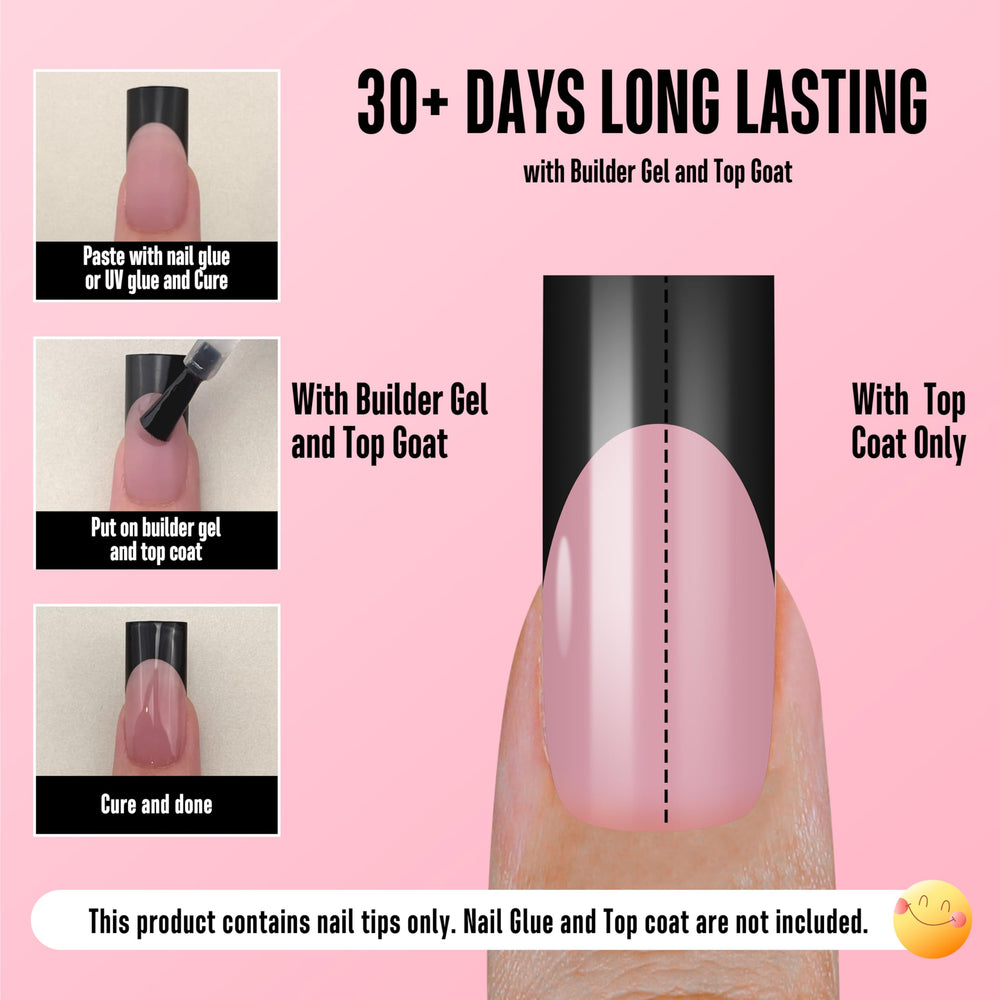 NOVO OVO 180 piece nail tips set for versatile styling at home