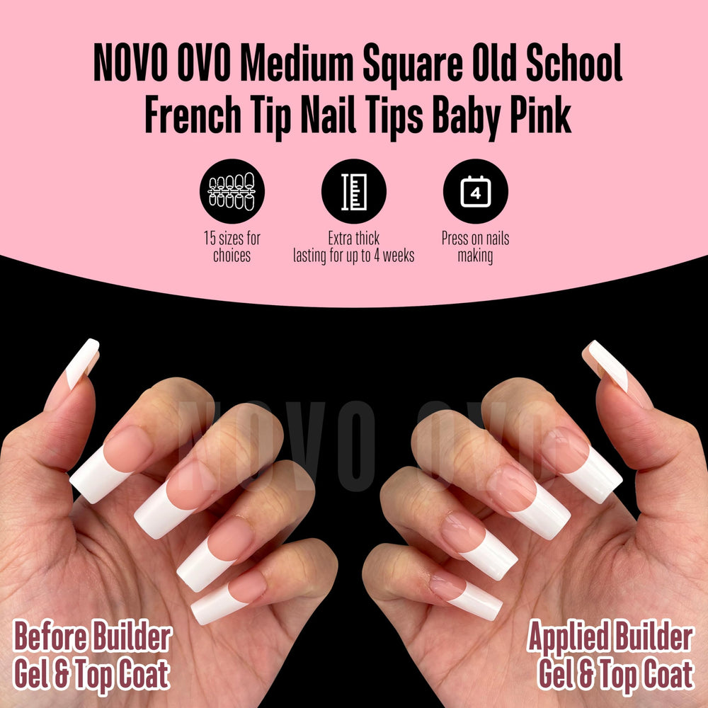 NOVO OVO complete nail tip collection with varied shapes and tips