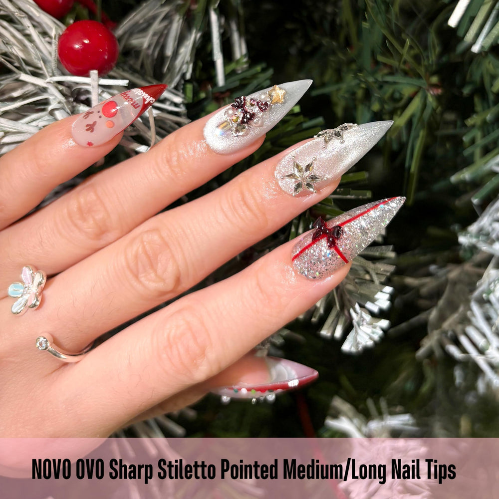 NOVO OVO creative nail tips set for versatile nail art.