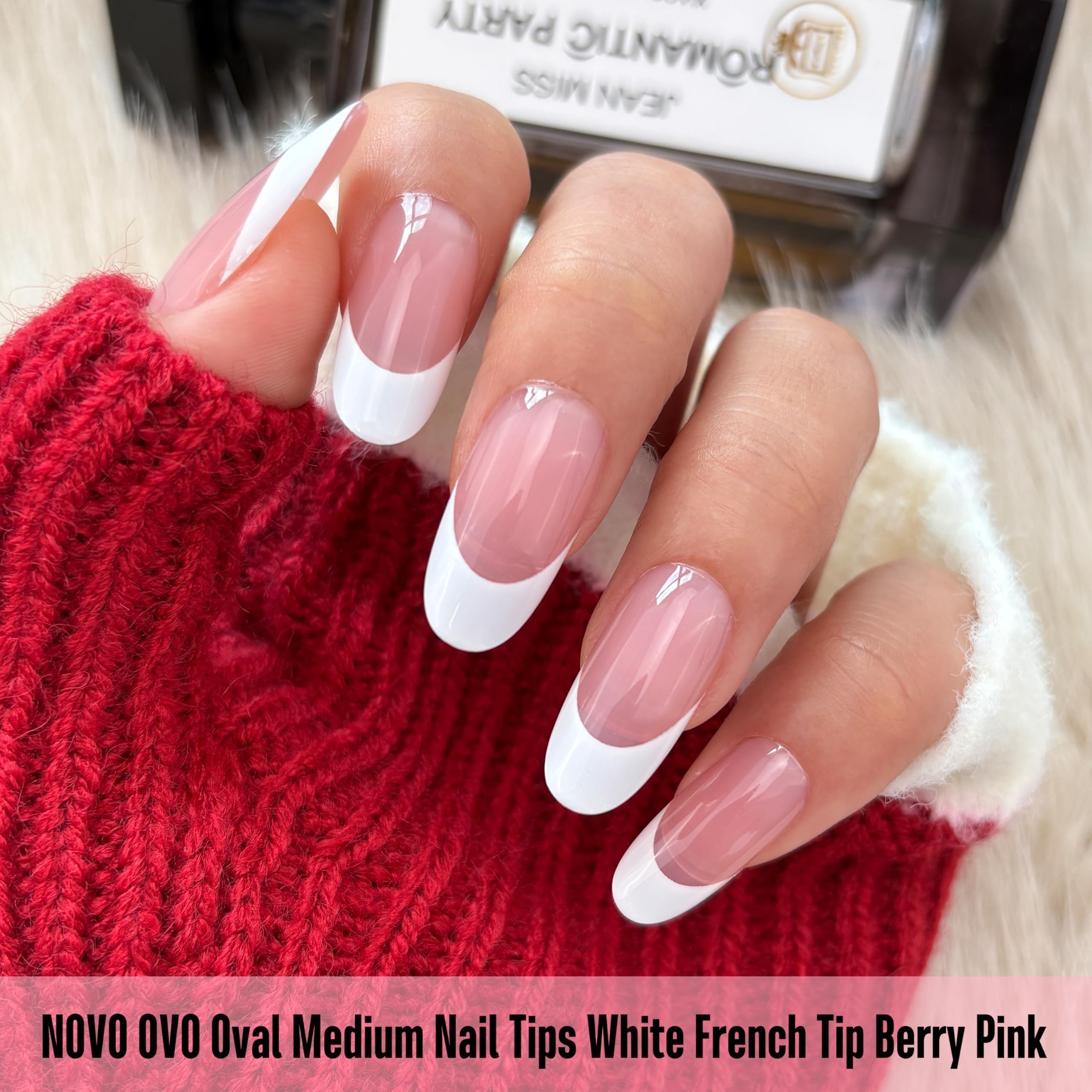 NOVO OVO press-on nails without glue included for simple 3-step manicure