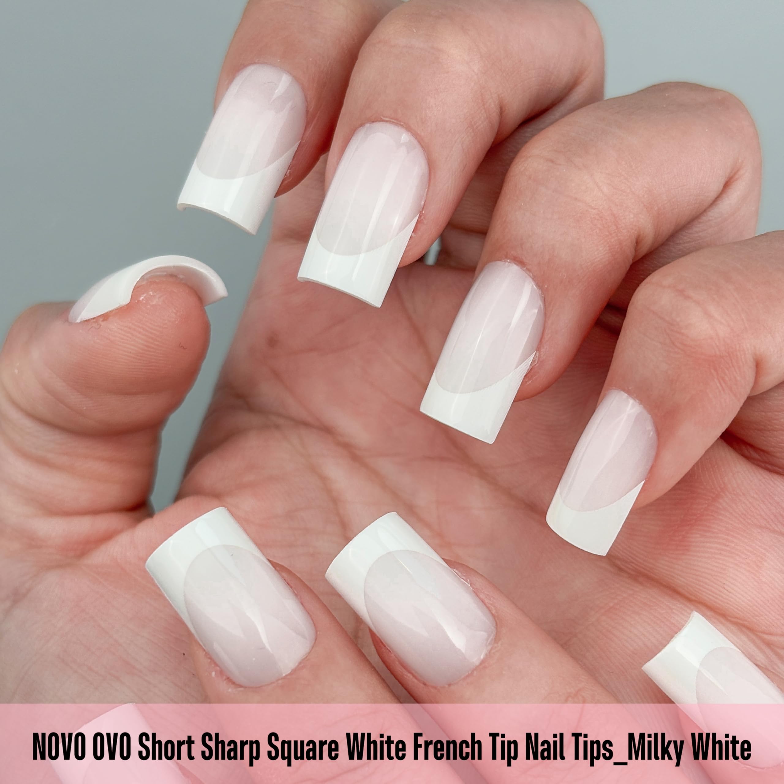 NOVO OVO extra thick free edge nail tips for sturdier wear