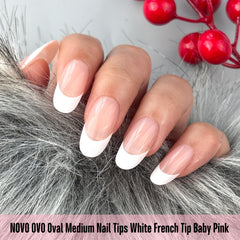 Novo OVO extra-thick soft gel tips for durable extensions.