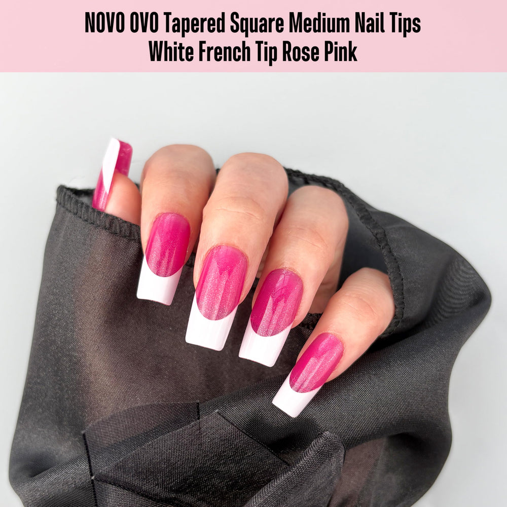 NOVO OVO extra-thick soft gel nail tips offer durable wear for days
