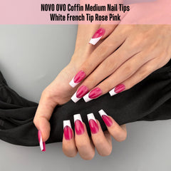 NOVO OVO extra-thick soft gel tips for durable press-on wear.
