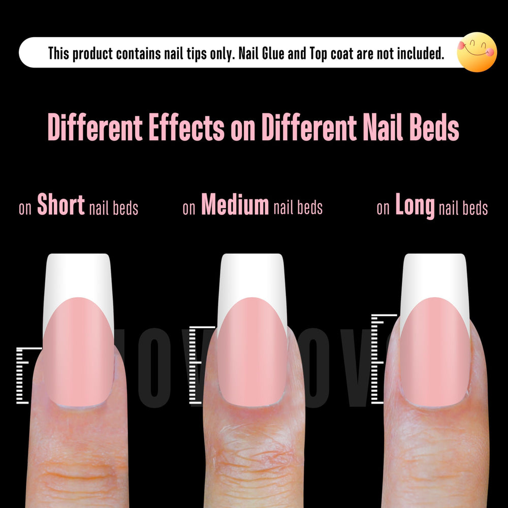 NOVO OVO 15-size nail tips set fits most nail beds for versatile DIY manicures