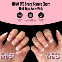 NOVO OVO full-cover nails extensions for at-home or salon use.
