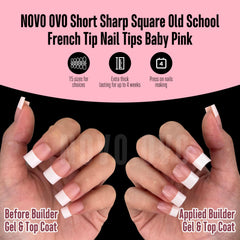 Novo OVO nail glue and top coat pair for lasting shine